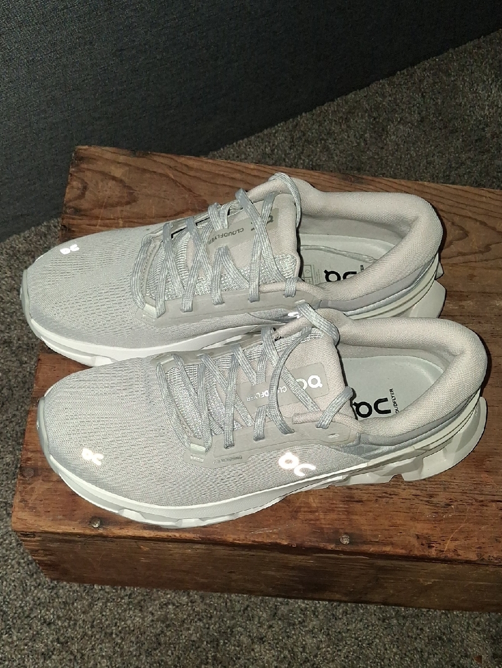 BRAND NEW! NEVER WORN! Oncloud Running Cloudnova Grey/White Athletic Sneakers